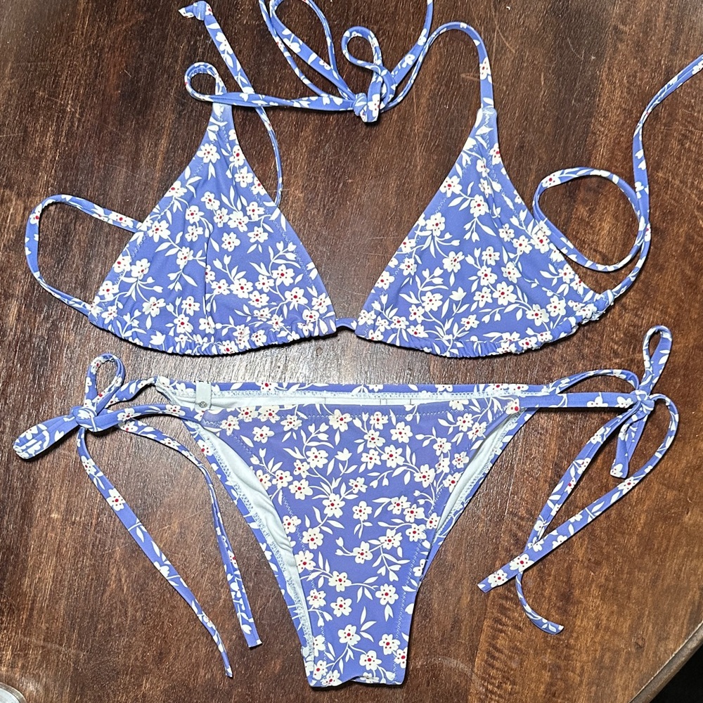 Rhythm Floral Blue Bikini Set